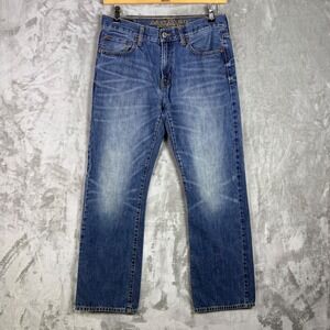 American Eagle Original Bootcut Jeans 32x32 Blue Denim Mens Classic Faded Cotton